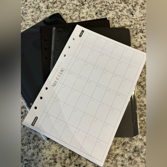 leopard print agenda 52 planner with templates! - Picture 11 of 13